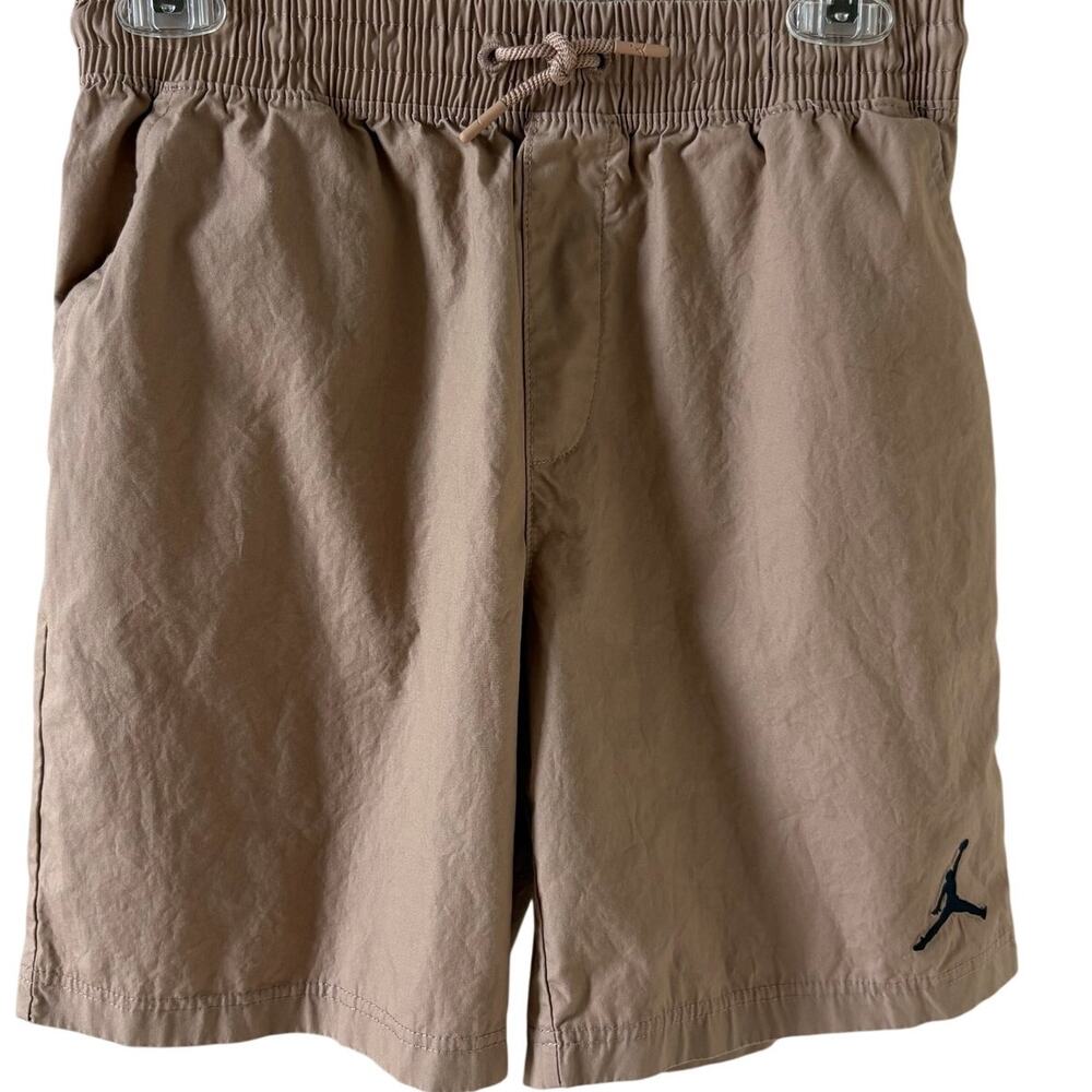 Jordan Jumpman Shorts Khaki Tan Cotton Pull-on Boy's Size L